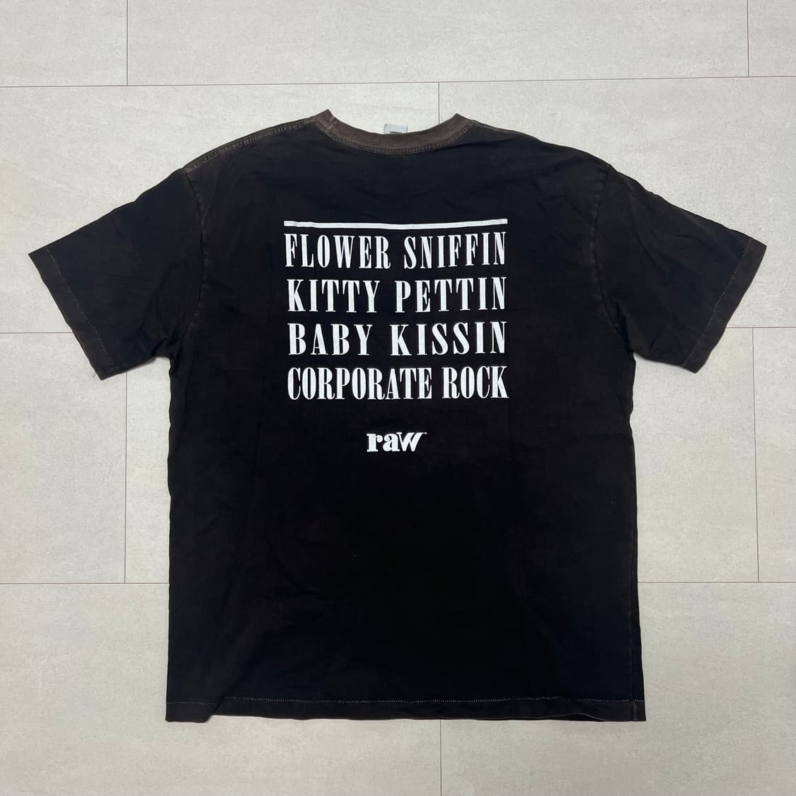 블라인드파일즈 RAW 티셔츠 블랙 2사이즈 상품이미지3