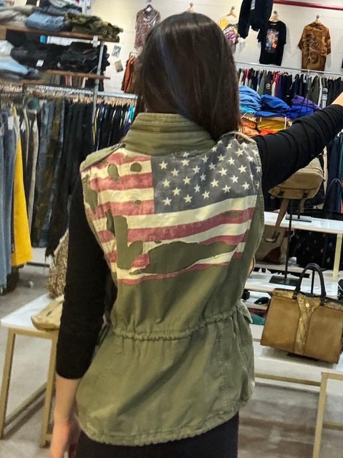 데님 앤 서플라이 카키 베스트 상품이미지5
