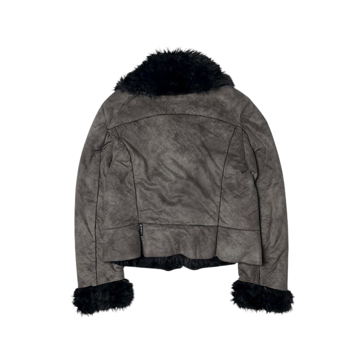 Armani jeans 페이크 레더 퍼 자켓 (italy made) 상품이미지7