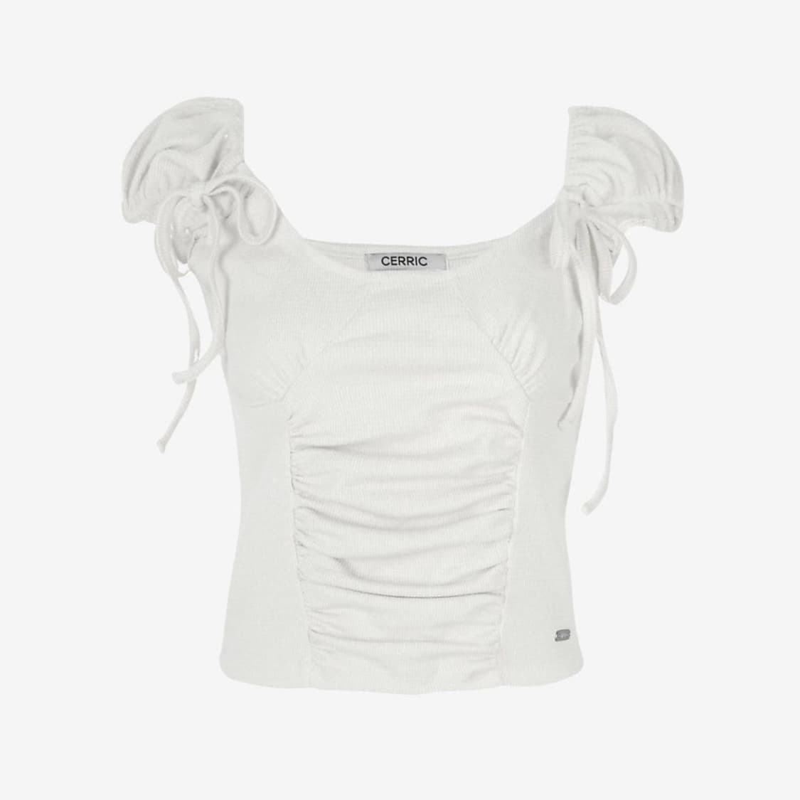 CREASE SHIRRING HALF TOP 상품이미지1