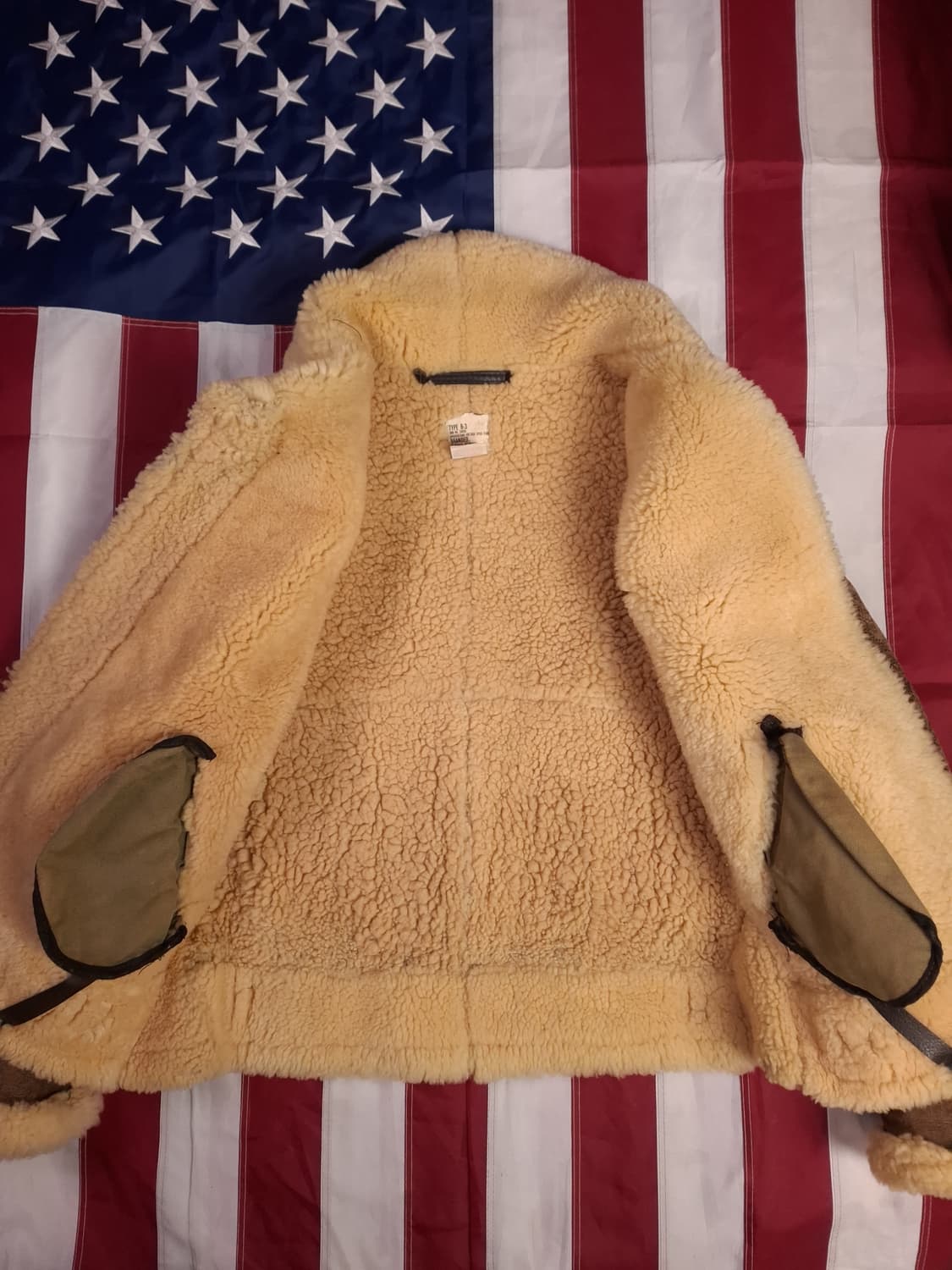 오리지날 미국제조 미공군 TYPE 항공 폭격기 무스탕 상품이미지10