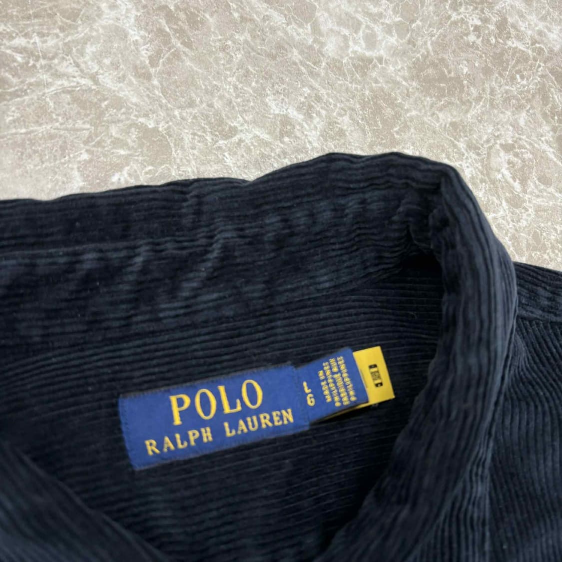 *최신형 폴로 랄프로렌 큐알택 네이비 골덴 코듀로이 포켓 셔츠 자켓(L) 상품이미지5