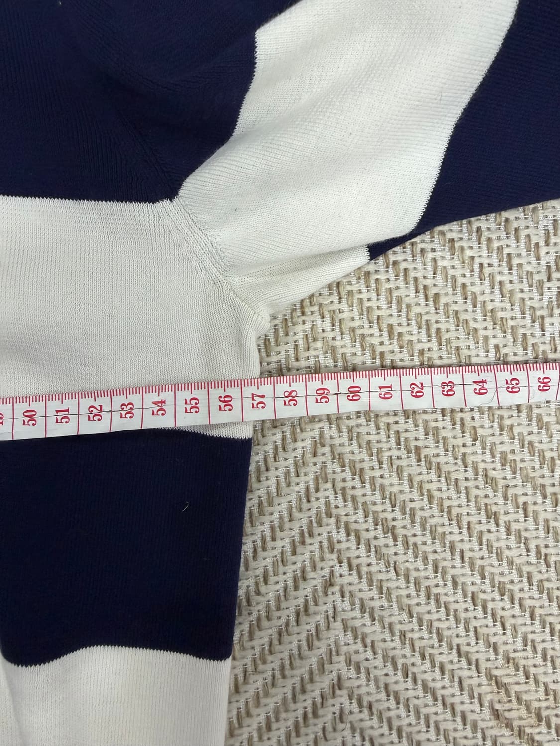 정품) COS 코스 여성 오버사이즈 스트라이프 니트 XS 상품이미지8