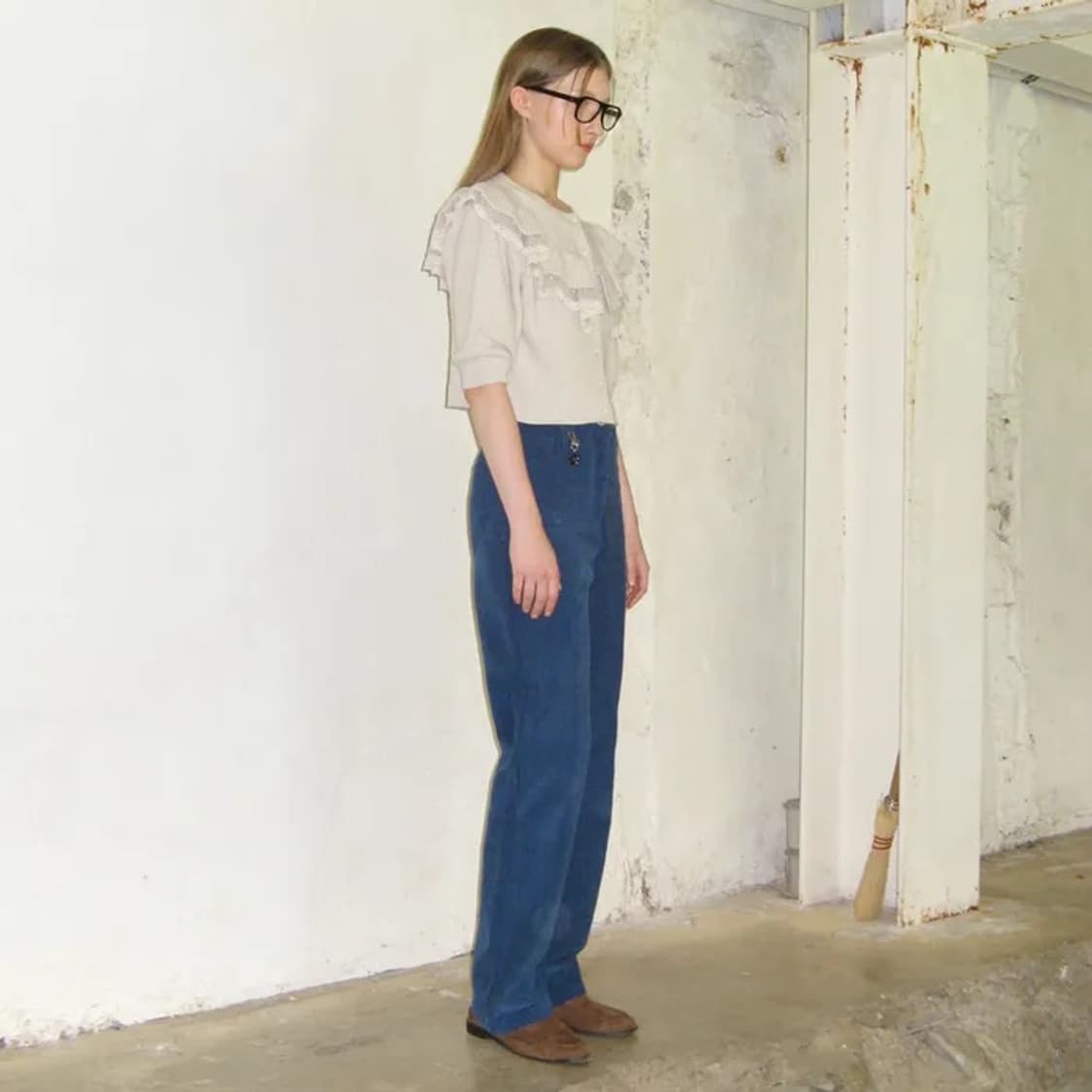 시눈 러플 퍼프 가디건 오트밀 상품이미지4