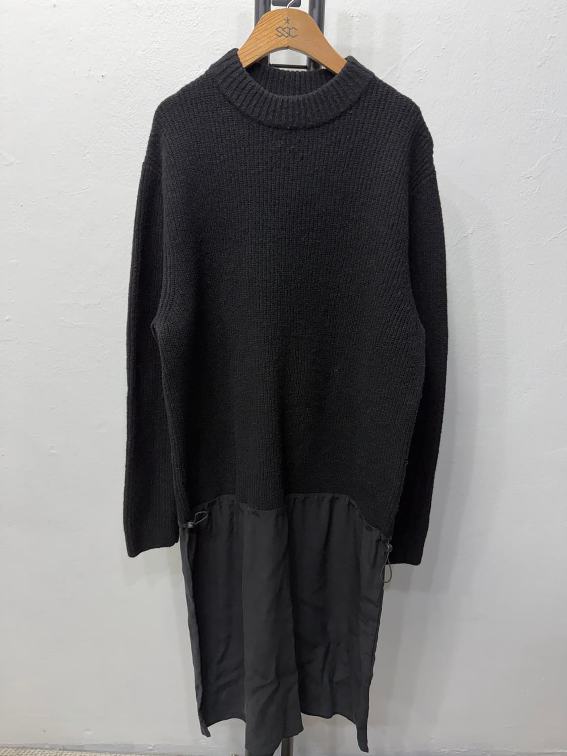 정품) COS 코스 블랙 오버핏 니트 롱 원피스 XS 상품이미지1