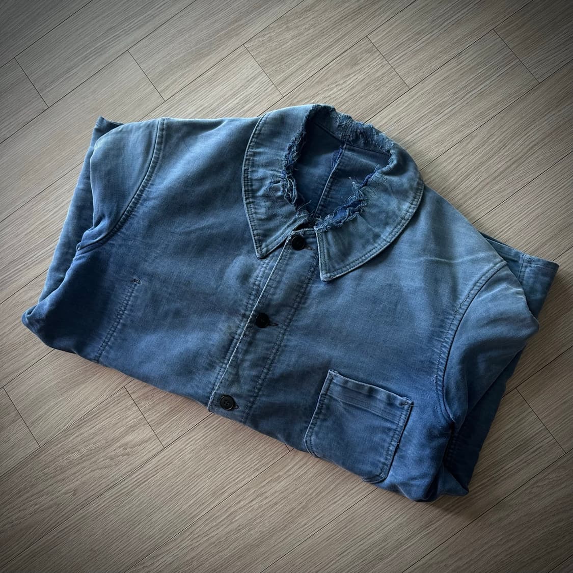 40s French Vintage Moleskin Work jacket 상품이미지2