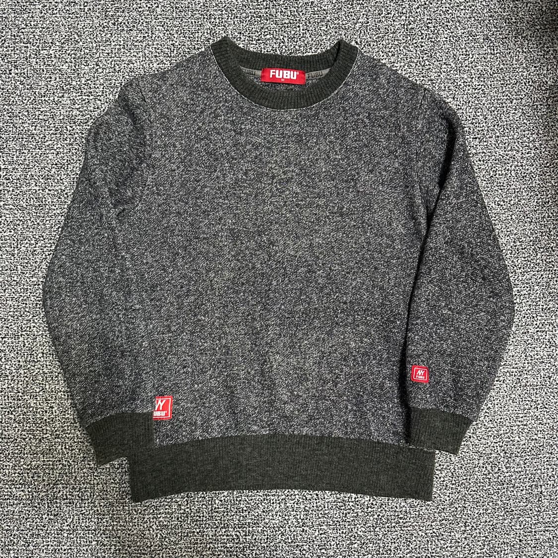 (90) FUBU 올드스쿨 니트 맨투맨 상품이미지1