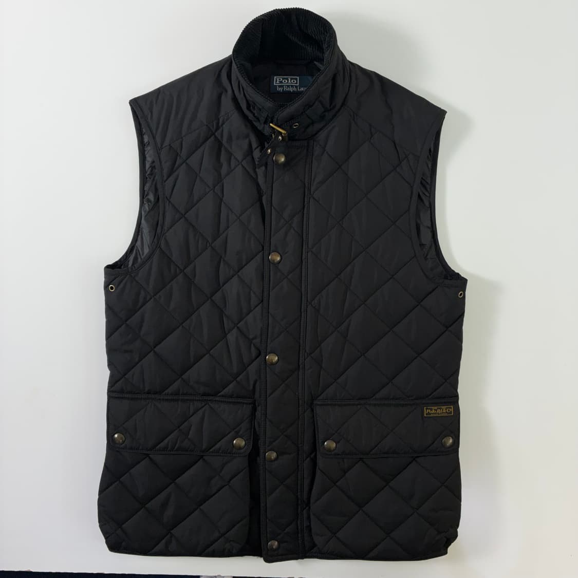 Polo  폴로 랄프로렌 블랙 코듀로이 카라 퀼티드 베스트 상품이미지2