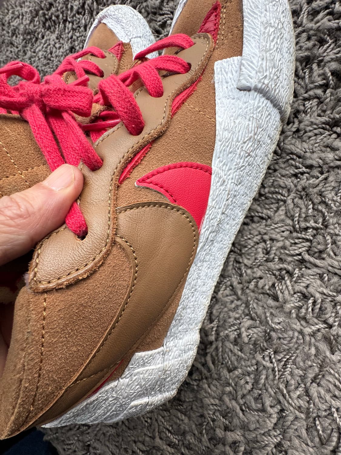 나이키X사카이 로우 블레이저(270mm) 탄 컬러 상품이미지6