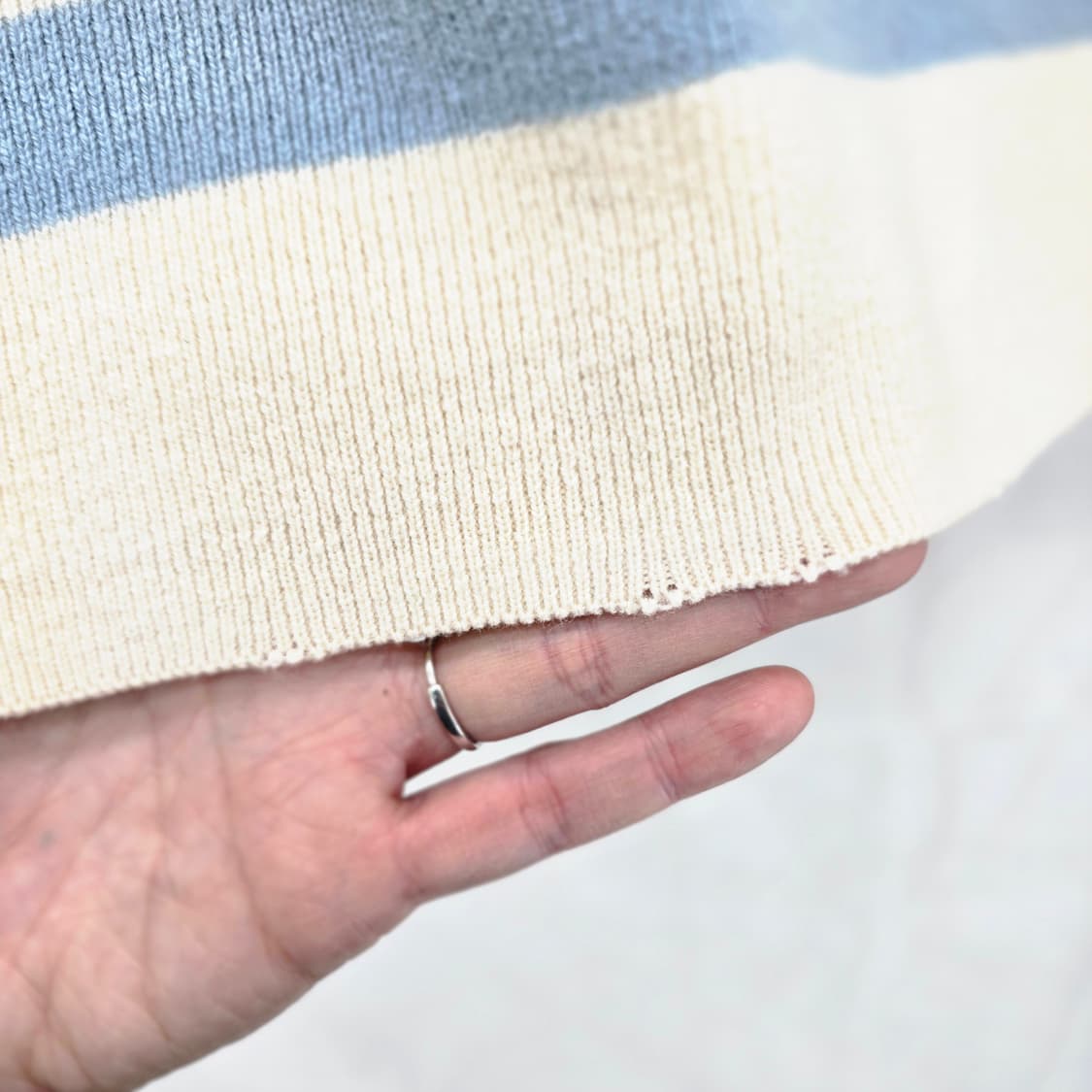 빈폴 여성 스트라이프 긴팔 모 니트 상품이미지6