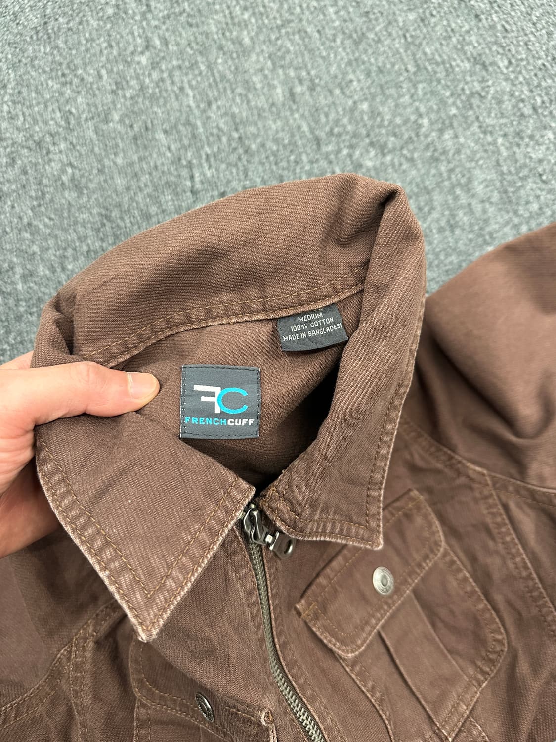 M) FRENCHCUFF 아메리칸 빈티지 브라운 데님 집업 자켓 상품이미지6