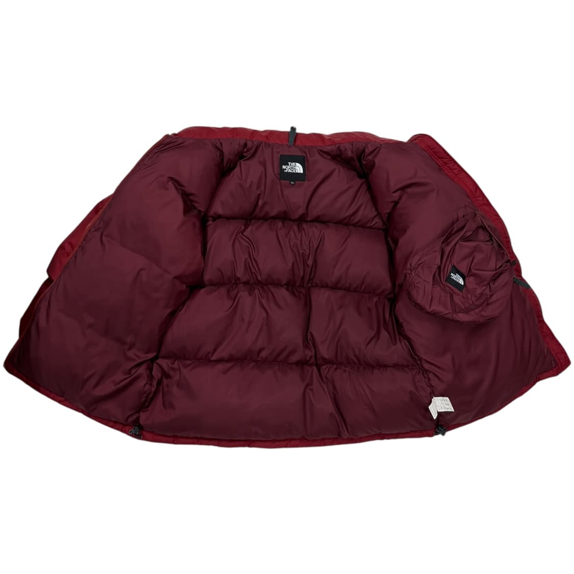 노스페이스 빈티지 구형 무광 눕시700 패딩 버건디 오렌지 L 상품이미지4