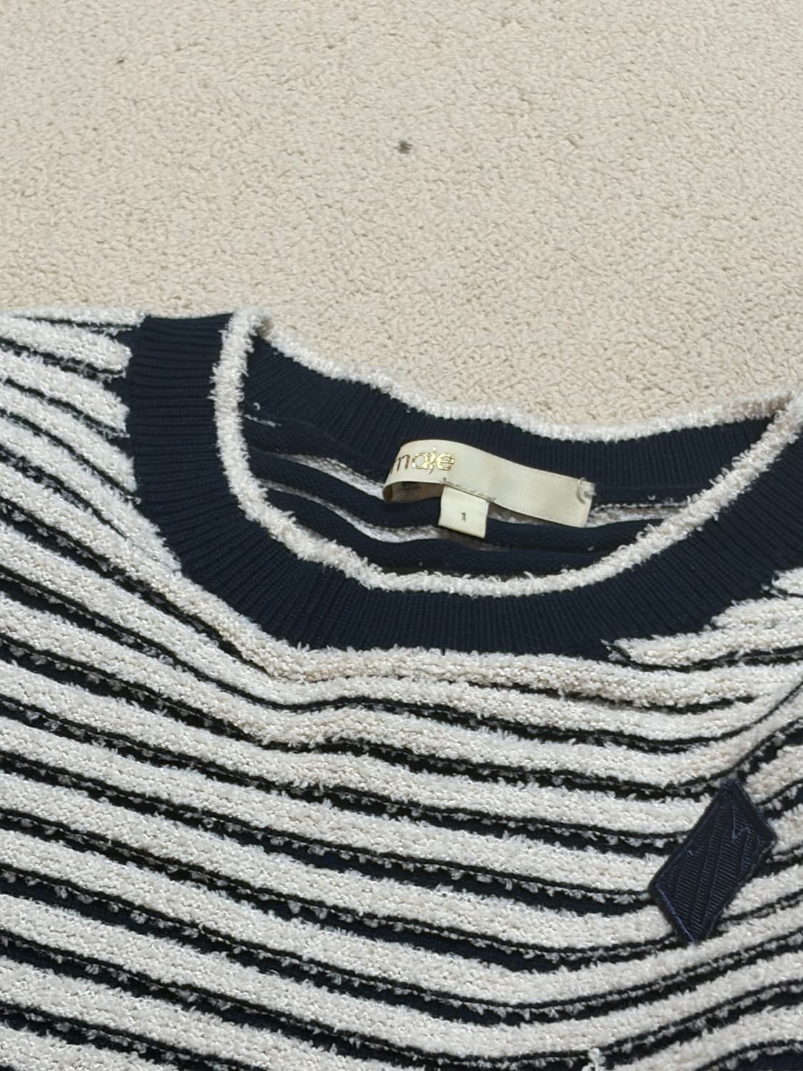 Maje 스트라이프 반팔 니트 상품이미지3