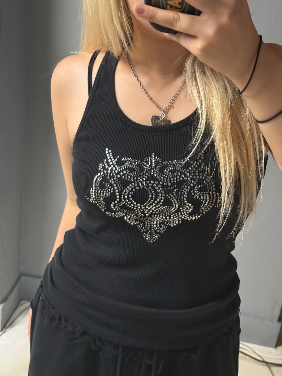 punk cubic detail sleeveless 상품이미지3
