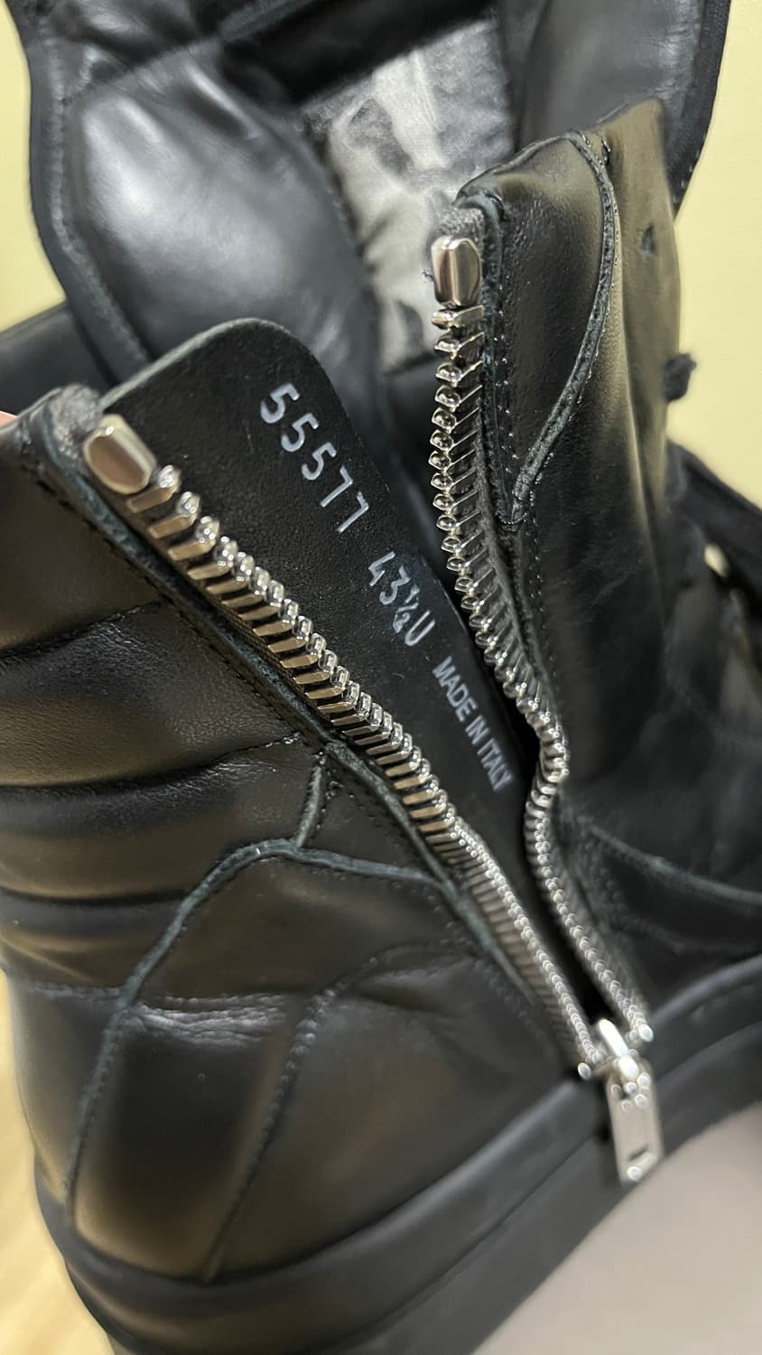 릭오웬스 메가범퍼 지오바스켓 올블랙 43.5 상품이미지5