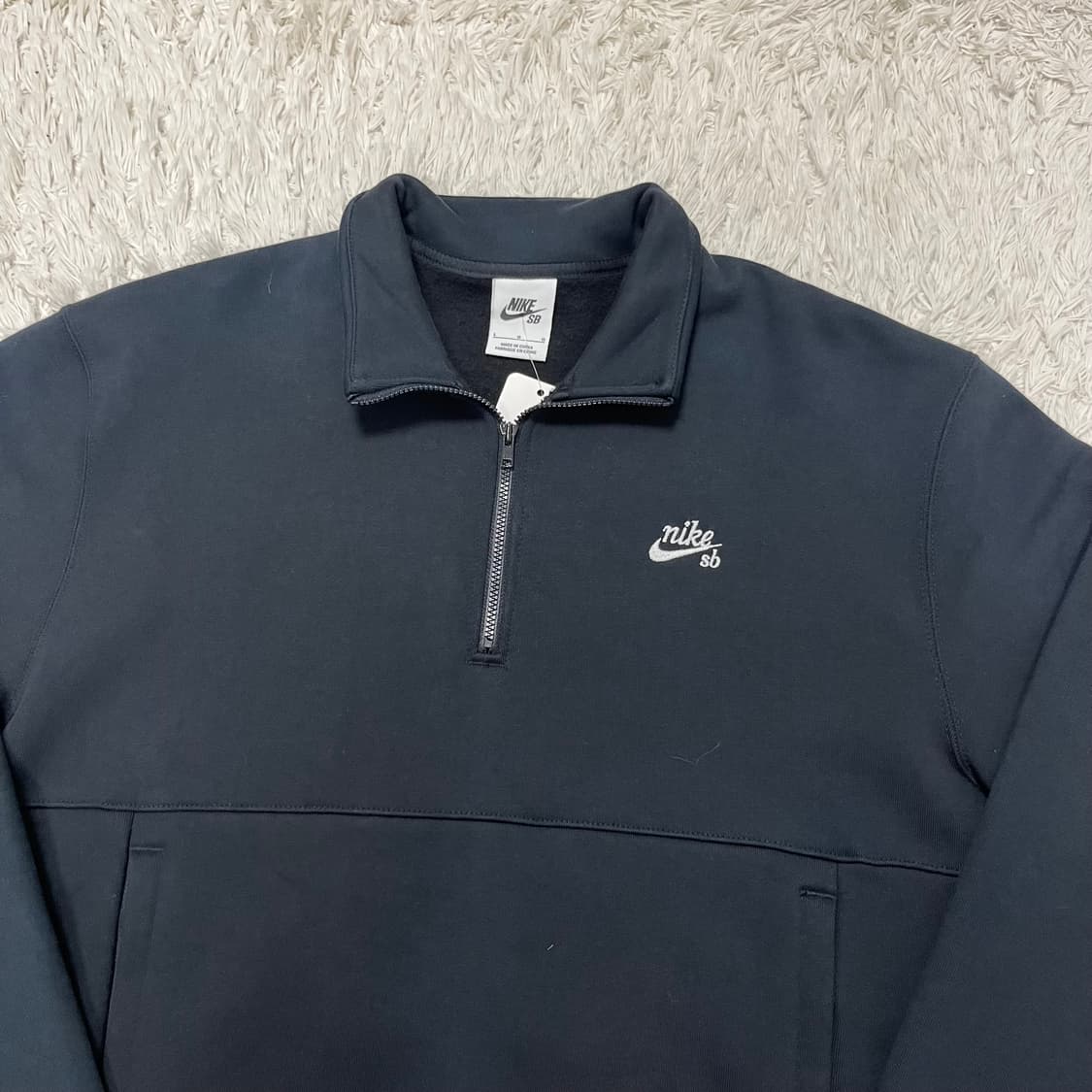 Nike SB black half-zip sweatshirt 상품이미지5