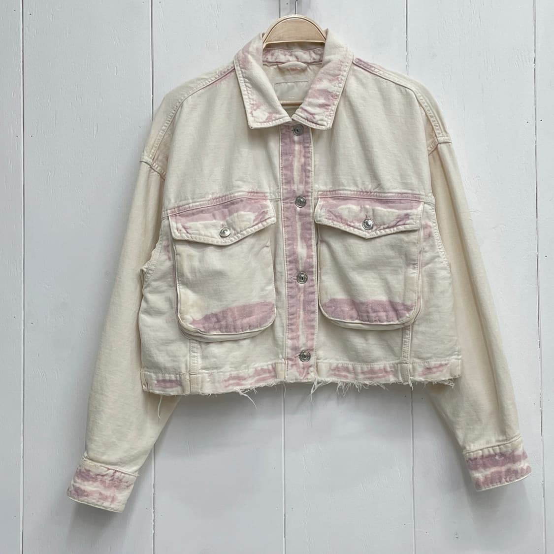 풀앤베어(PULL&BEAR) 타이다이 데님 자켓 상품이미지2