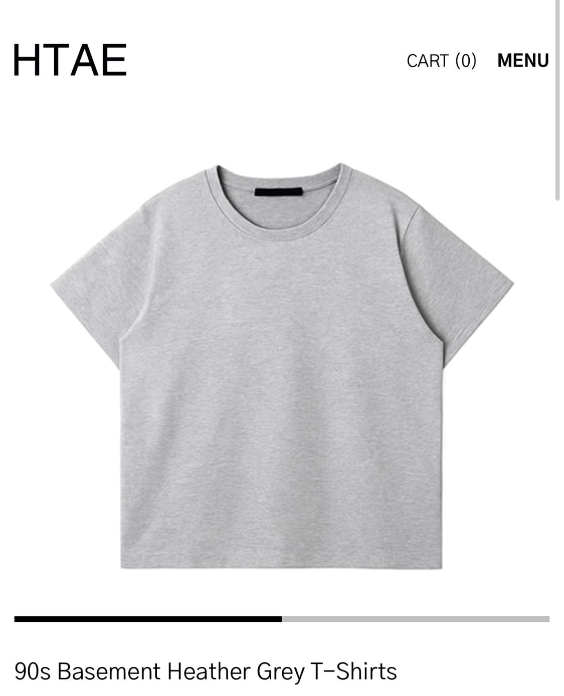 구매) HTAE 그레이, 블랙 반팔 2 구합니다. 상품이미지1