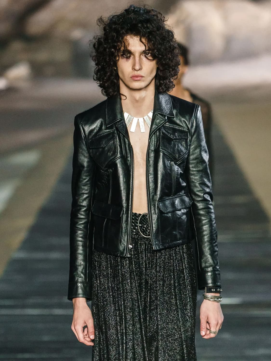 생로랑 20ss 웨스턴 레더 자켓 상품이미지1