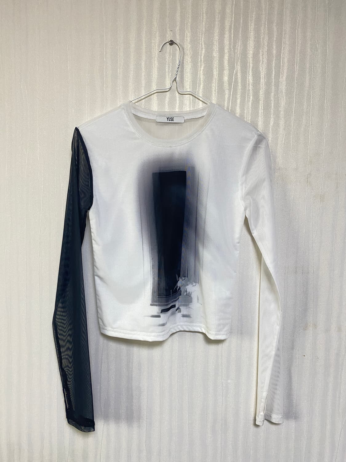 yuse 매쉬 언발 롱슬리브  상품이미지1
