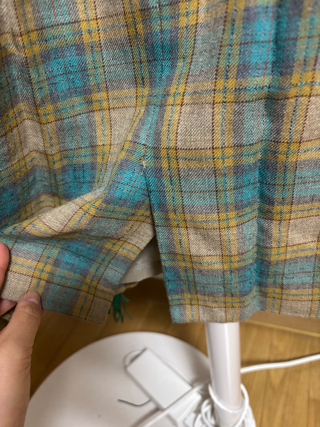 빈티지 태슬 체크 스커트 상품이미지6