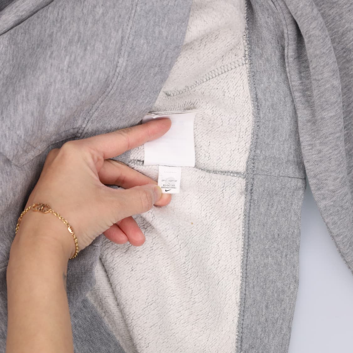 L 나이키 스몰로고 기모 후드티 0303H1 상품이미지6