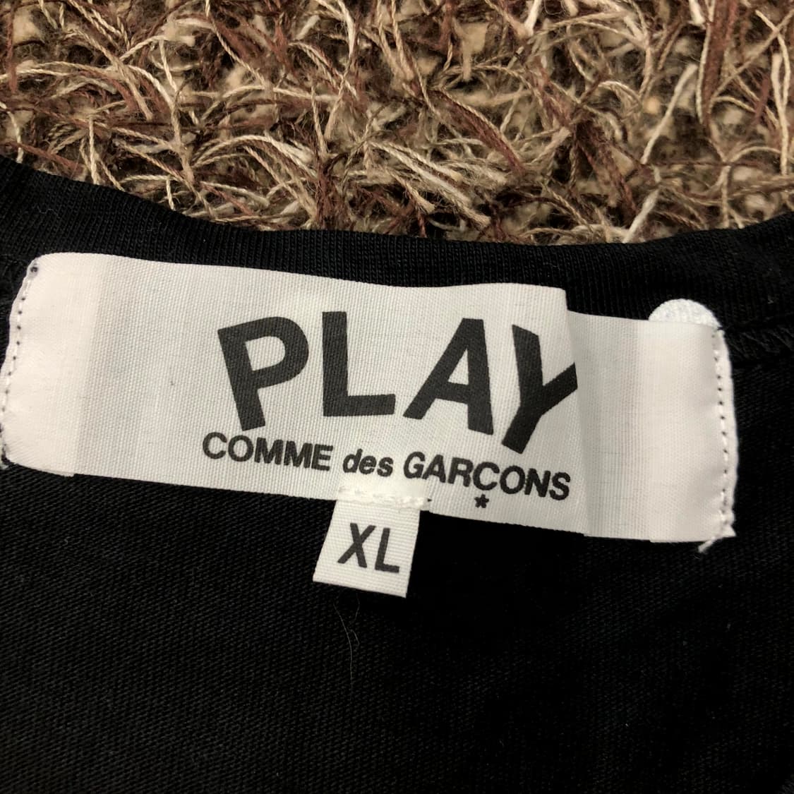 XL 꼼데가르송 도트 블랙 땡땡이 긴팔 티셔츠 롱슬리브 상품이미지3
