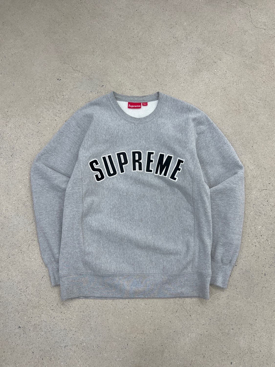 슈프림 15FW 아치로고 헤더그레이 맨투맨 상품이미지2