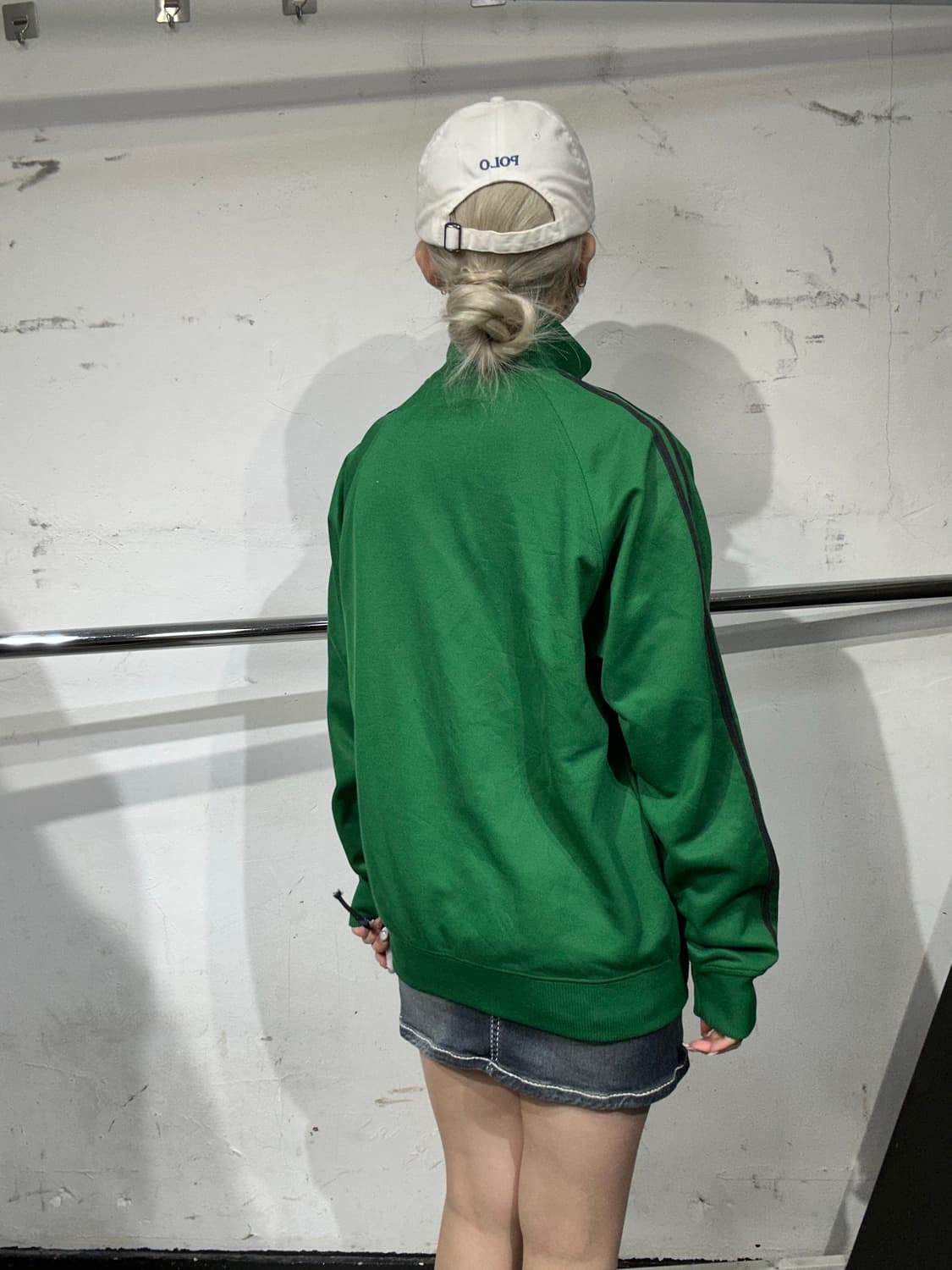 프레드페리 딥 그린 초록색 오버핏 트랙탑 져지 S 상품이미지3