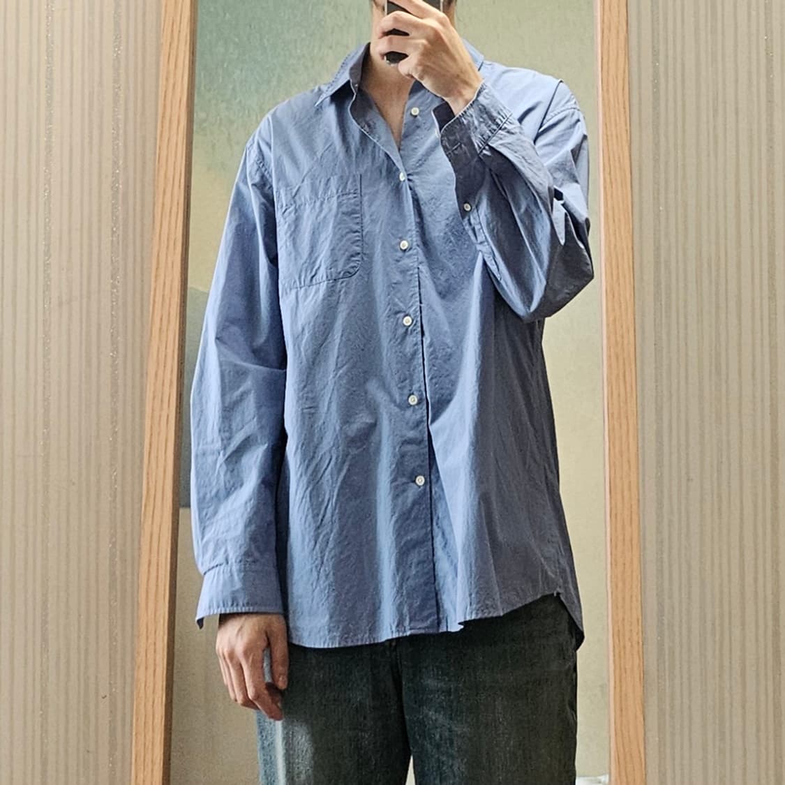 토마스모어 블루 셔츠 상품이미지3