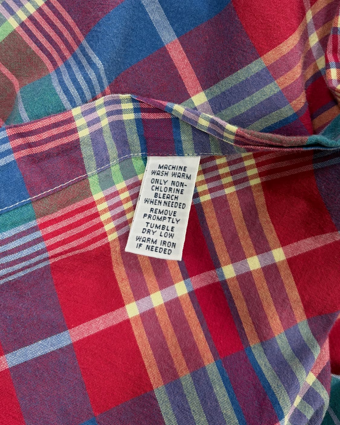 [XL]폴로 랄프로렌 클래식핏 마드라스 반팔 셔츠 상품이미지8