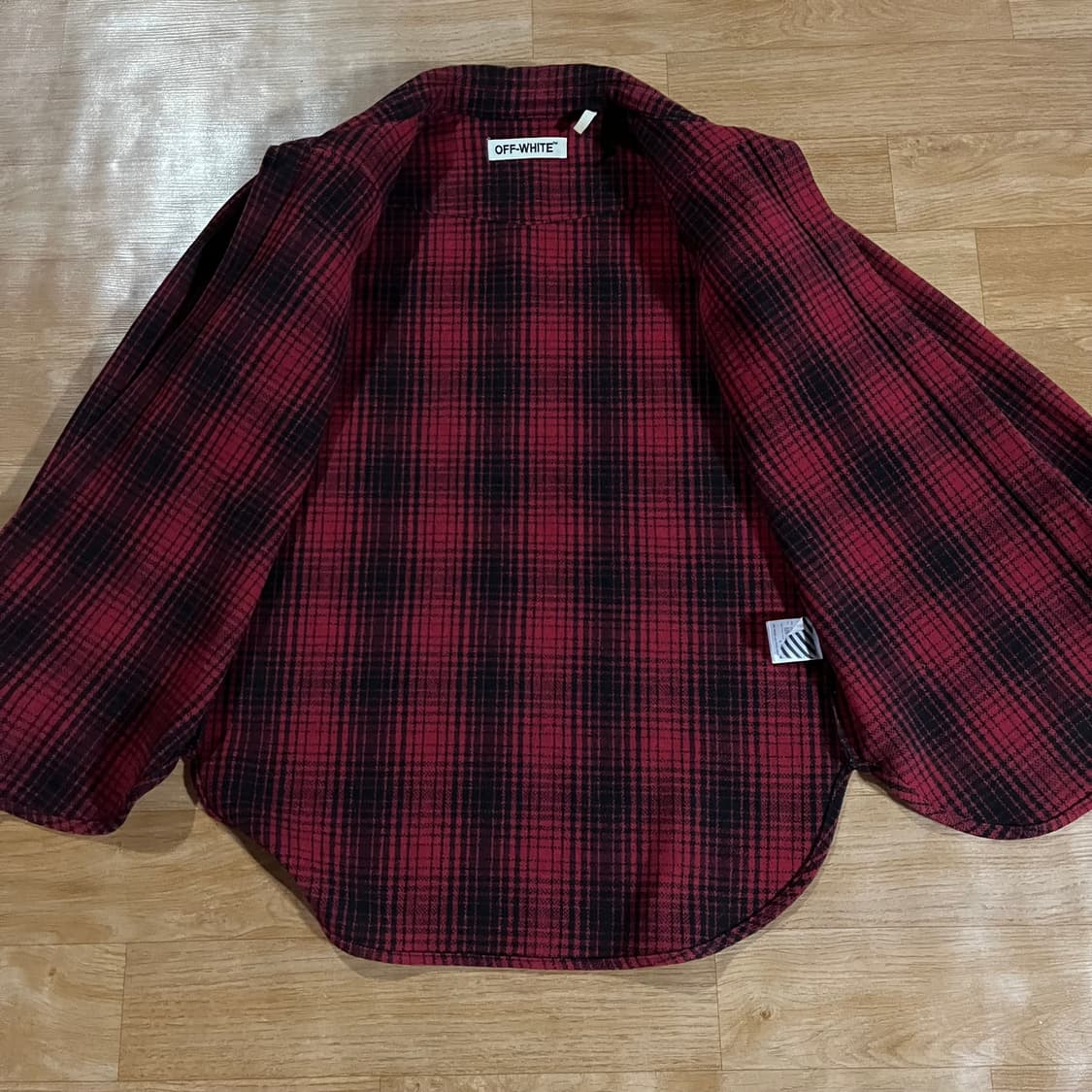 [105] 오프화이트 플란넬 셔츠 상품이미지9