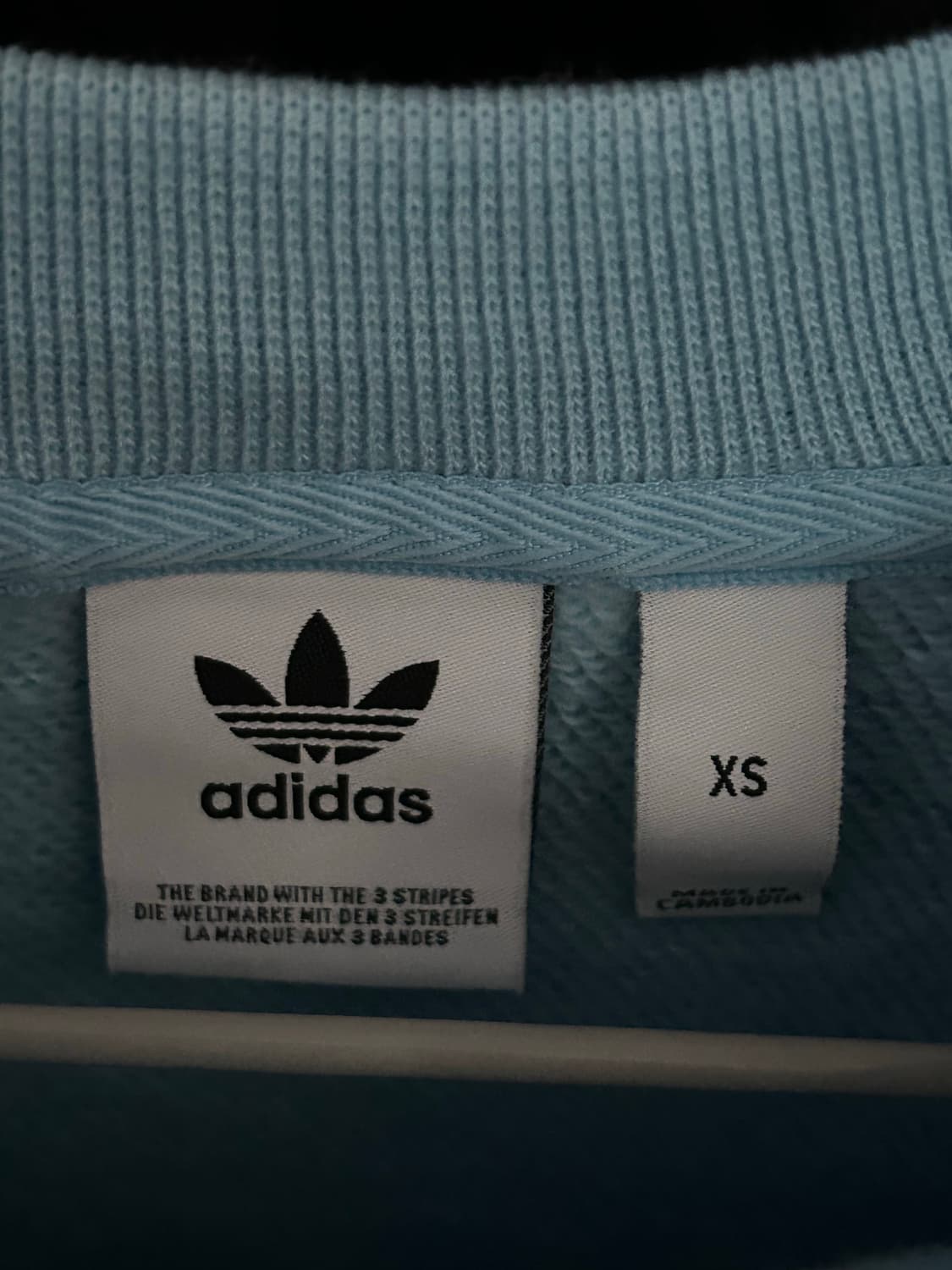아디다스 대장템 민트코어🩵 소라 삼선 맨투맨(XS) 상품이미지3