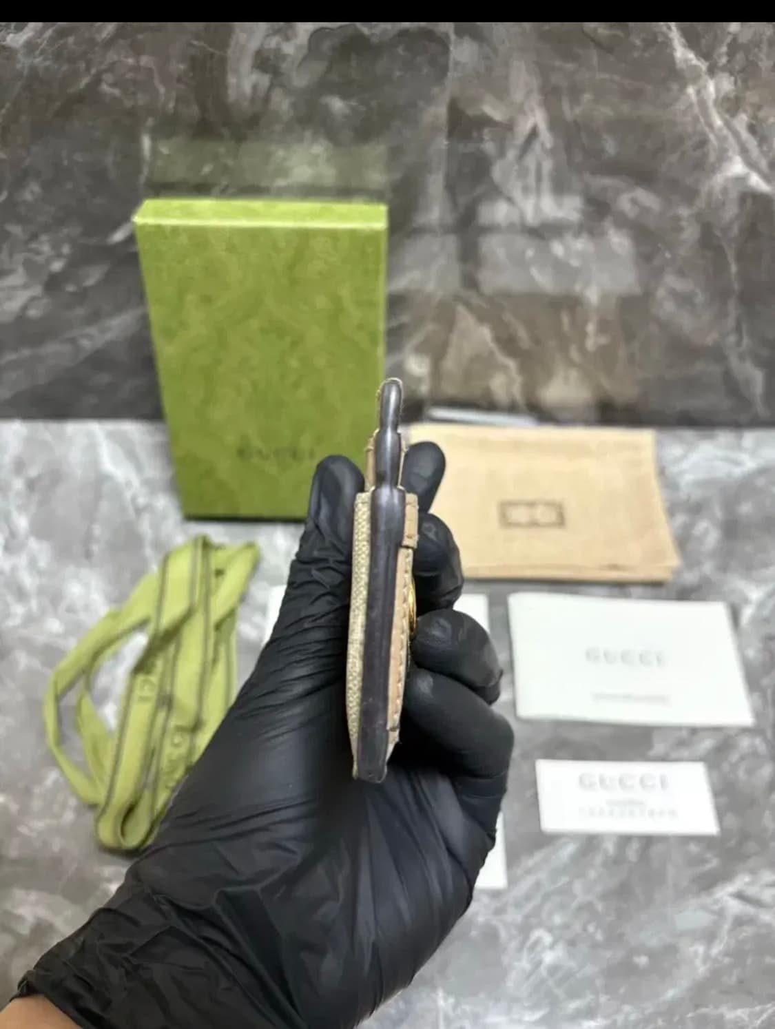 구찌 오피디아 GG 금장로고 카드지갑 상품이미지3