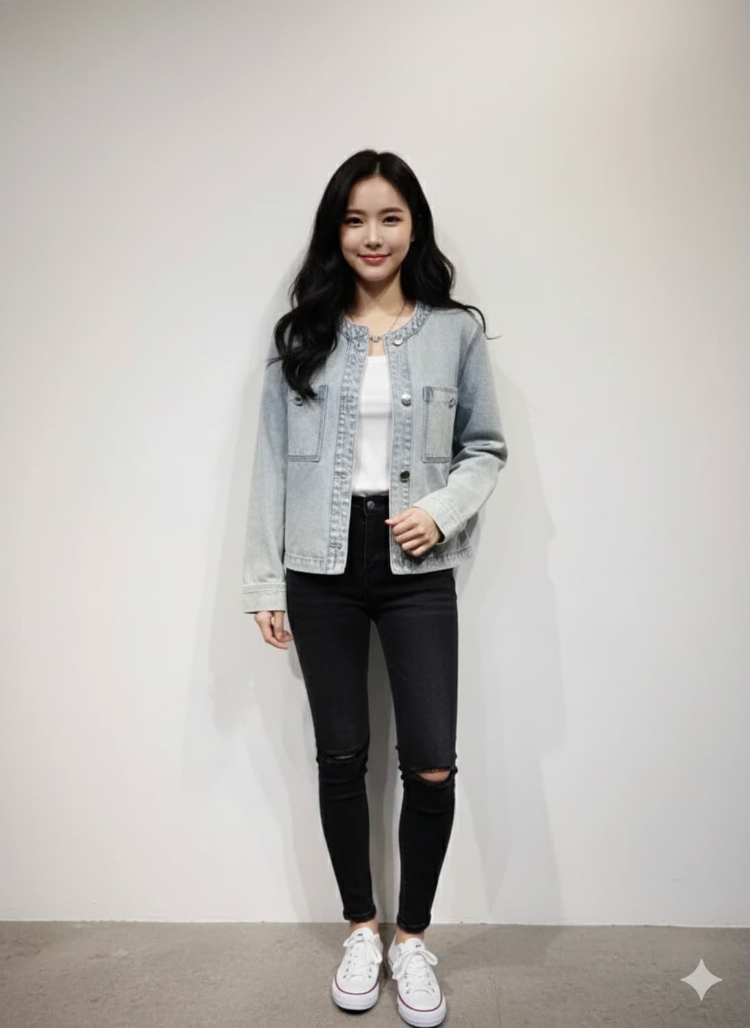 SISLEY. 여자 데님 자켓_44 상품이미지1