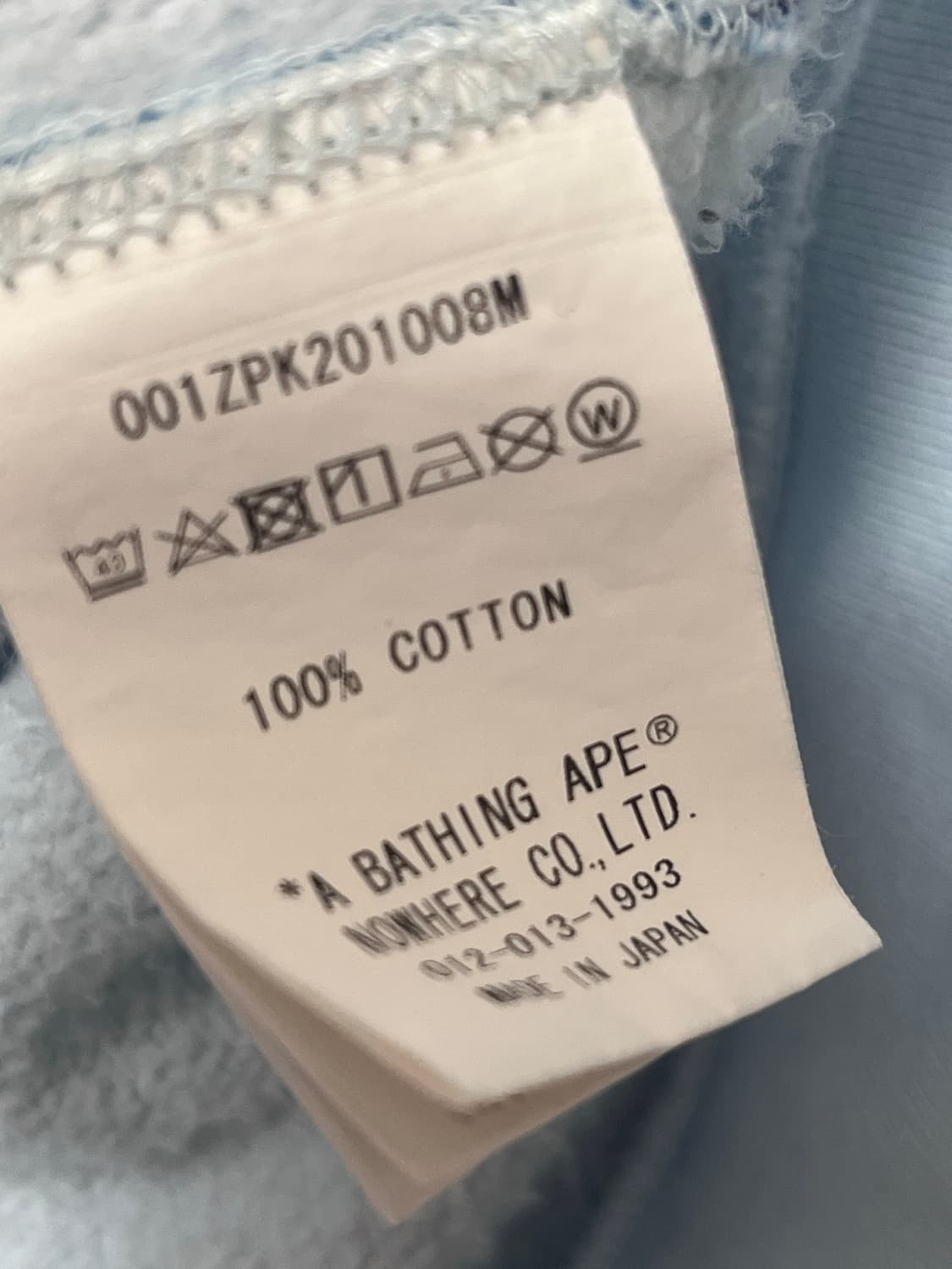 베이프 ABC 카모 샤크 집업 블루 상품이미지5