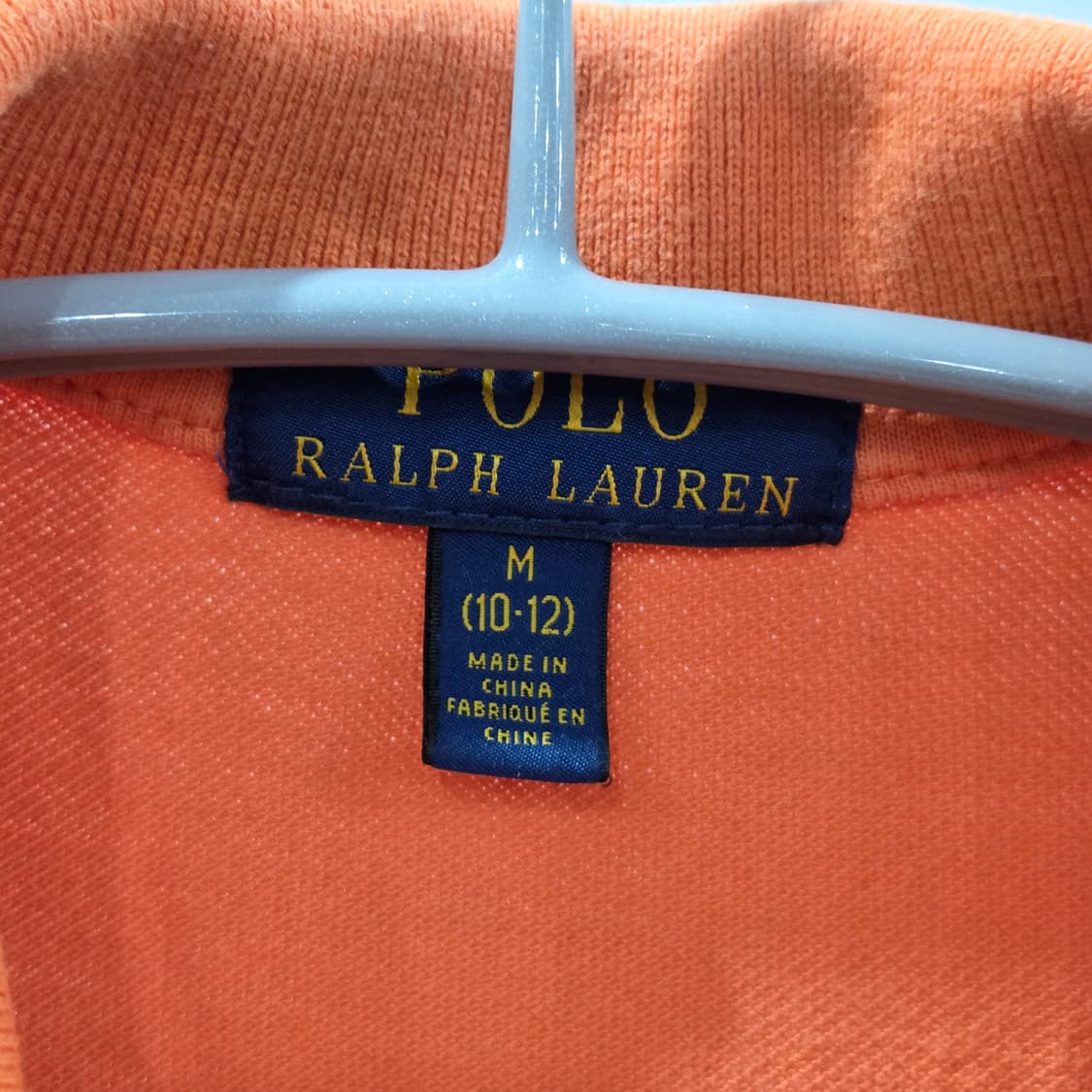 폴로랄프로렌 키즈 빅포니 피케 카라 반팔티 오렌지 M/10/12 상품이미지3