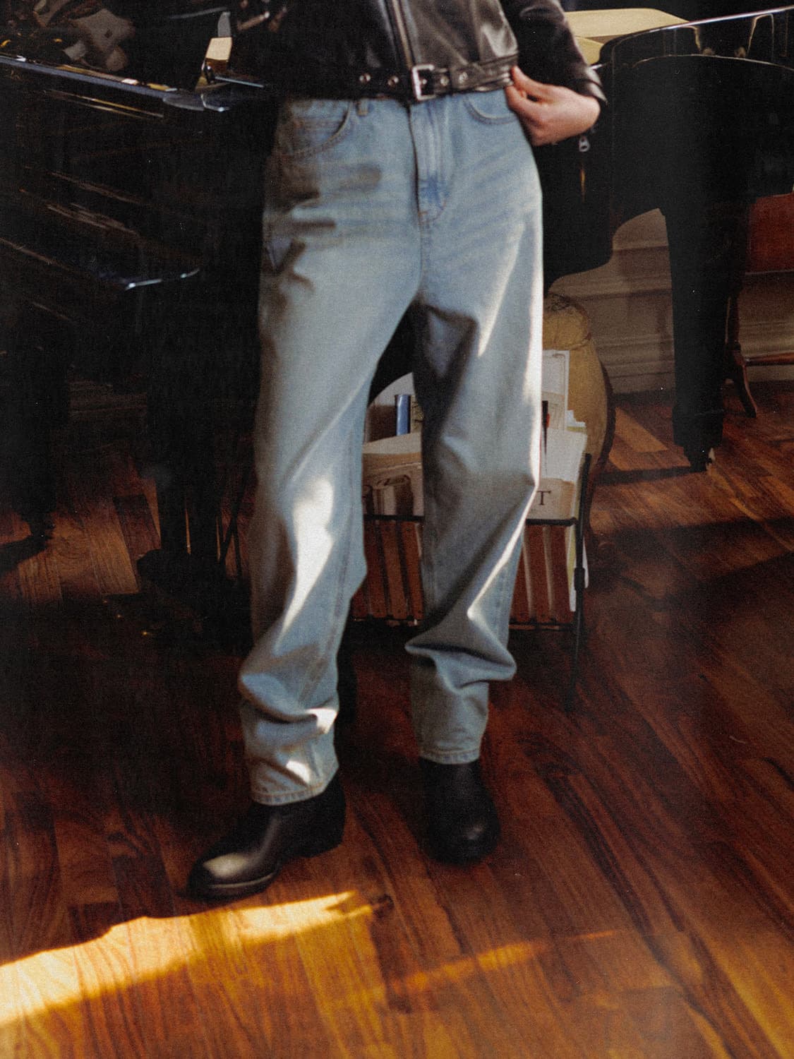 위라라 롱 테이퍼드 진 상품이미지2