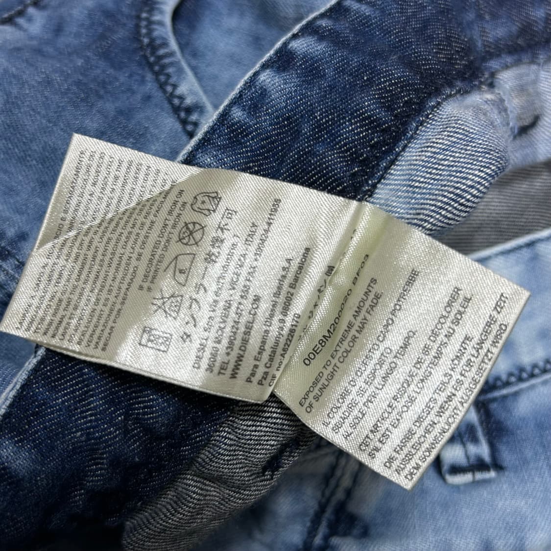 디젤 언발란스 워싱 청 데님 스커트 28 상품이미지7