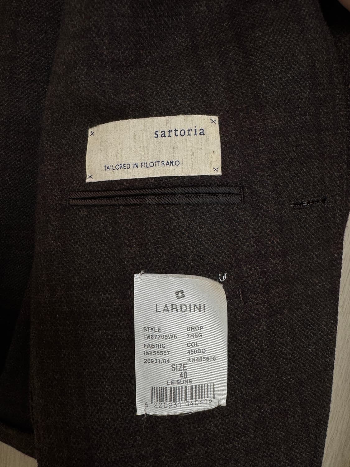 사르토리아 라르디니 글렌체크 스포츠자켓 48 상품이미지3