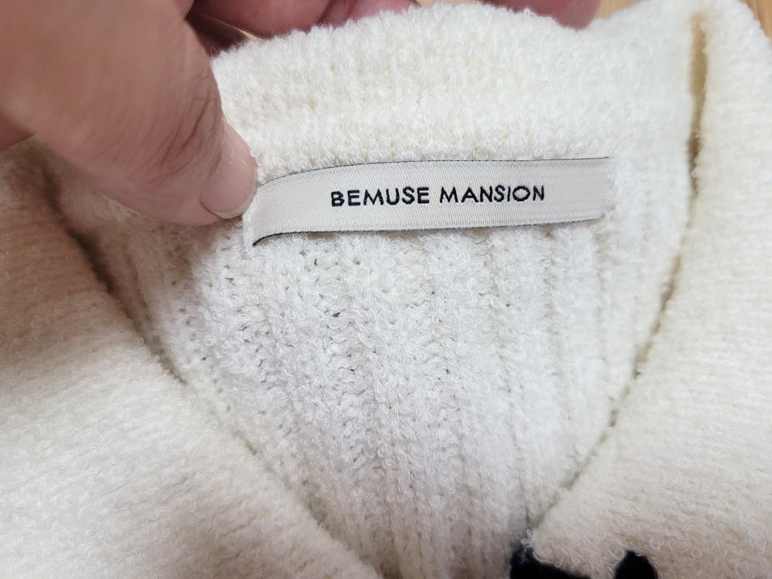 비뮤즈맨션(BEMUSE MANSION) 카라니트탑 프리사이즈 상품이미지9