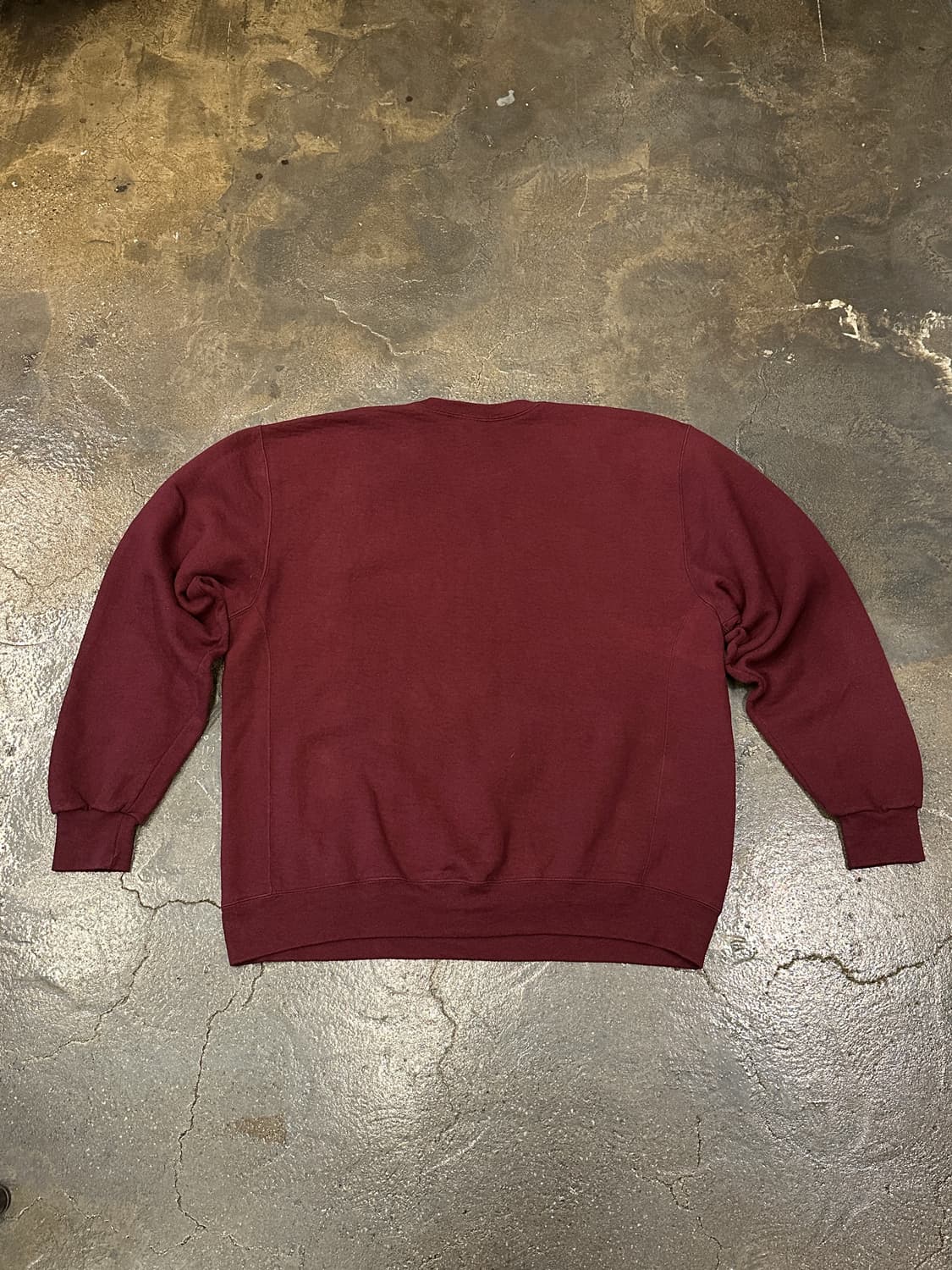90s Russell 러셀 스웻셔츠 버건디 XL 상품이미지2