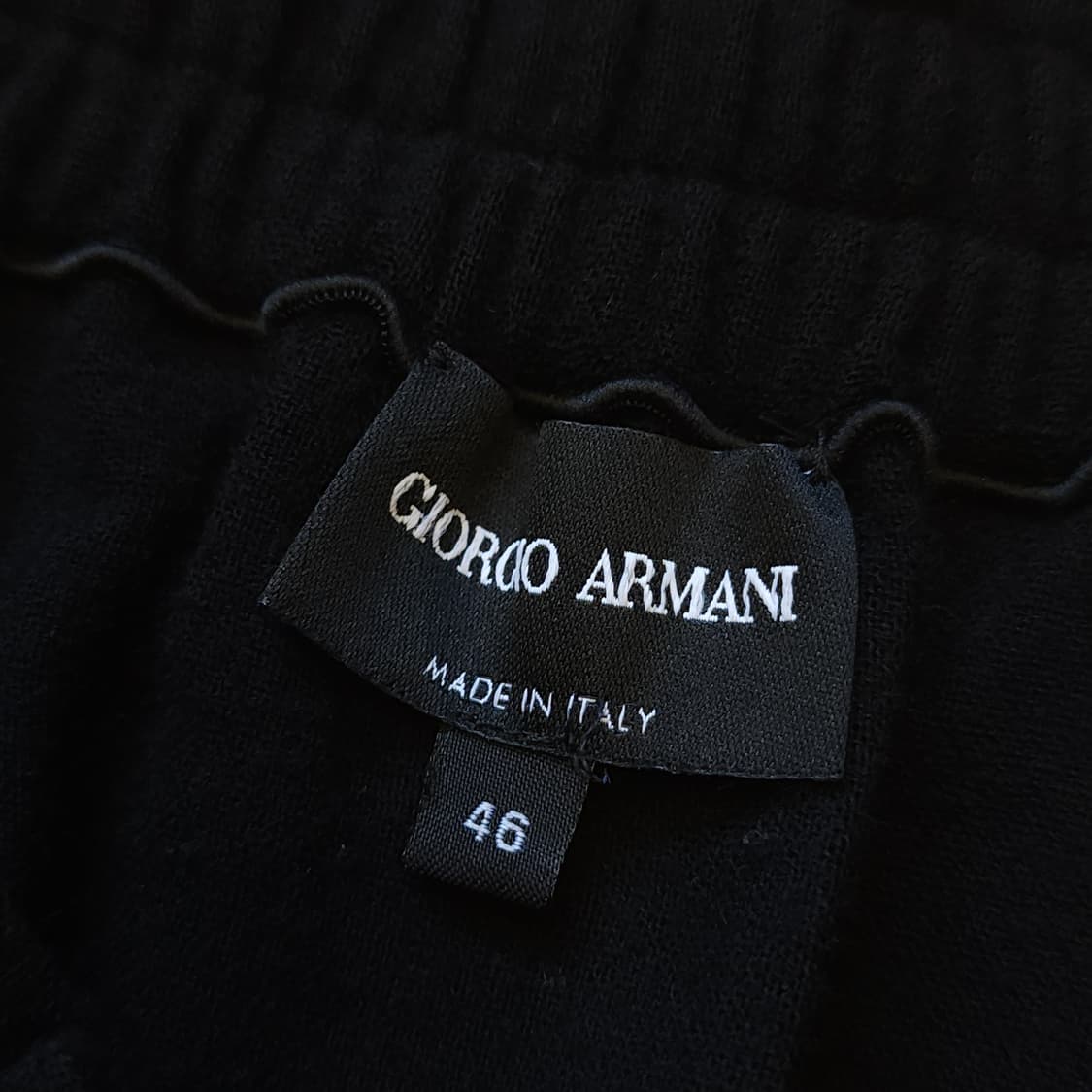 조르지오 아르마니 울 팬츠 슬랙스 밴딩 팬츠 블랙 46 상품이미지9