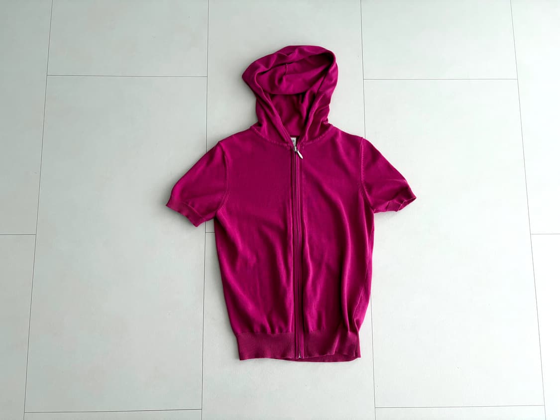 knit hood zip-up 상품이미지1