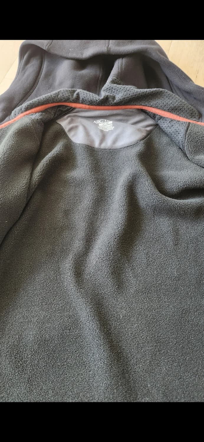 아크테릭스 폴라텍 후드집업 M/M 블랙 상품이미지3