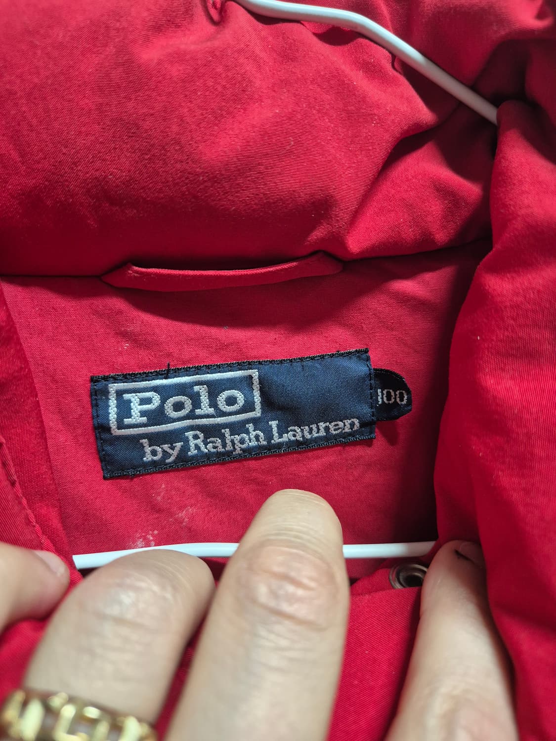 [100] 폴로 랄프로렌 레드 덕 패딩 눕시 L 95 M 상품이미지3