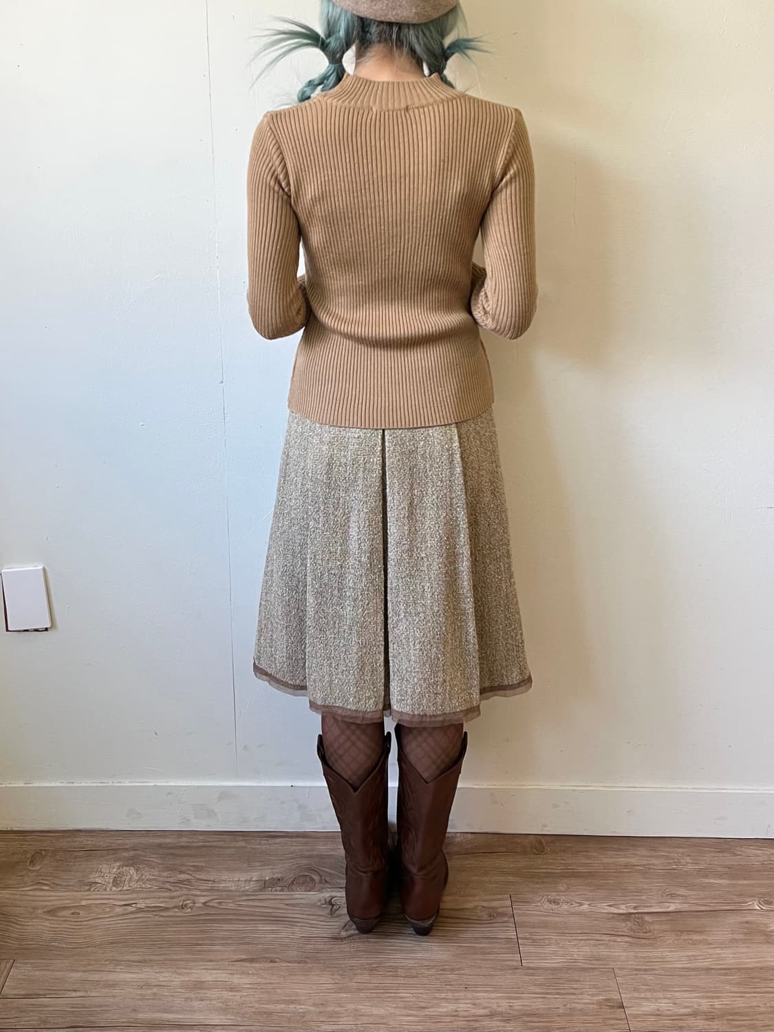 ARTI CHAUT 골덴 레이스 트위드 스커트 상품이미지9