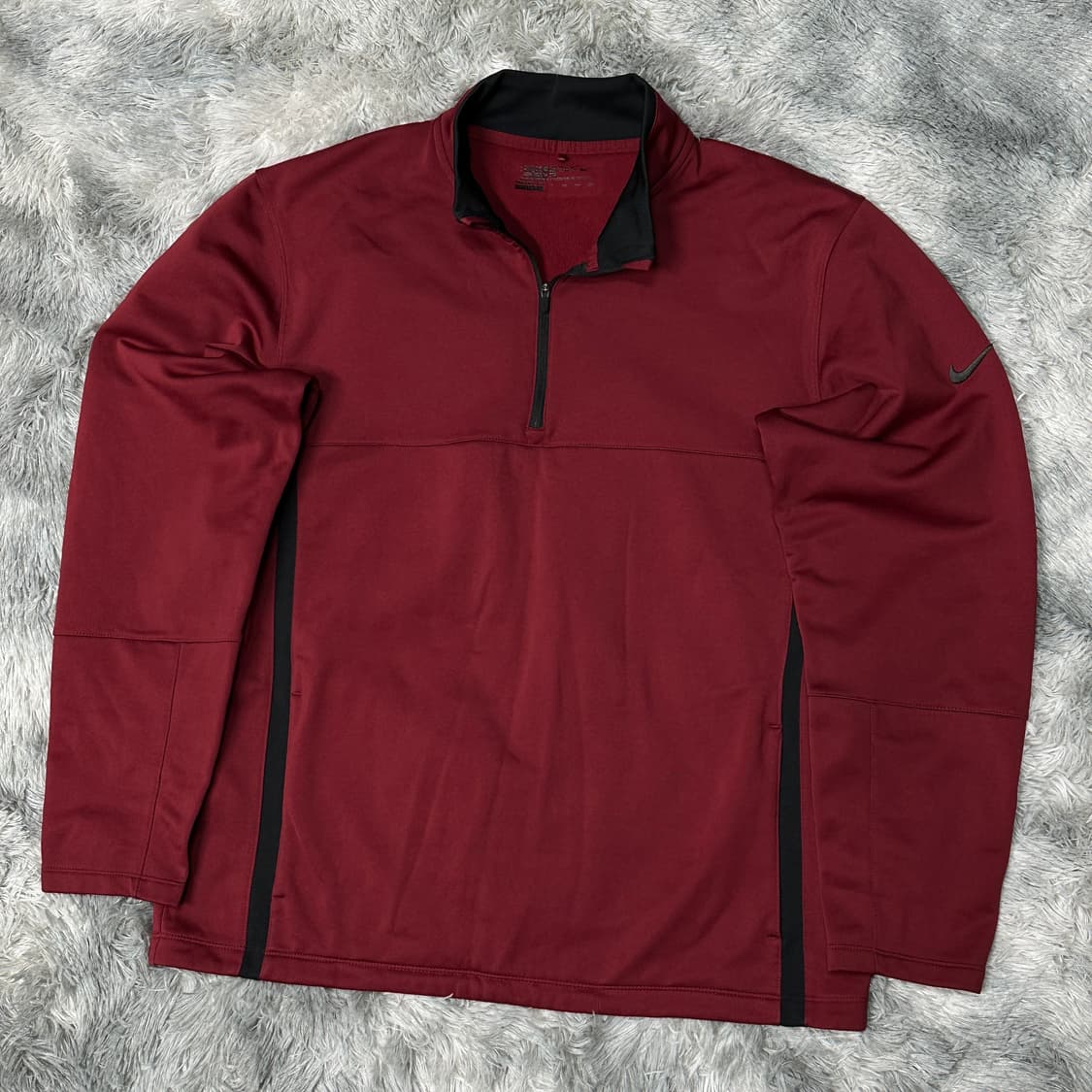 나이키 골프 버건디 하프집업 긴팔 XXL 상품이미지1