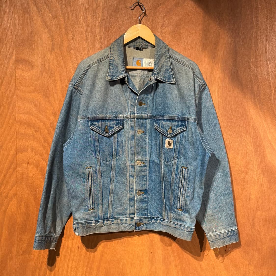 칼하트 90s J12DST 데님 트러커 자켓 M 100~105 상품이미지2