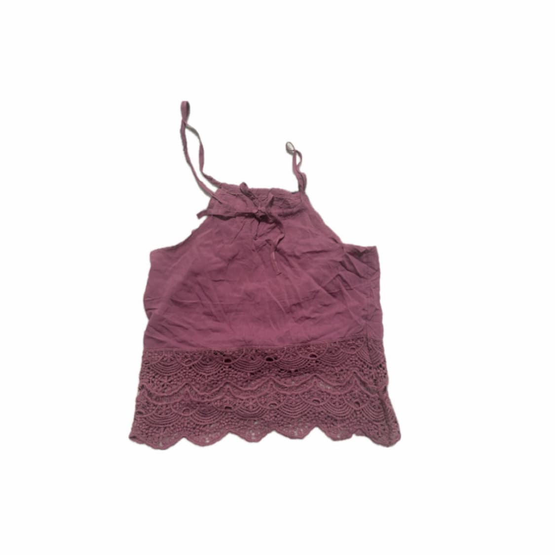 빈티지 쿨핑크 레이어드 레이스 나시 탑 슬리브리스 상품이미지2